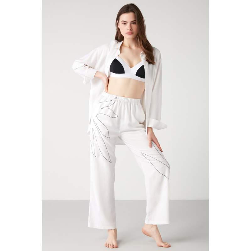 Puni Blue Embroidered Sweatshirt