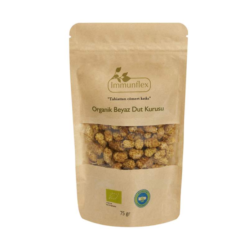 Immunflex Organic Gluten-Free Dried White Mulberry 75 gr