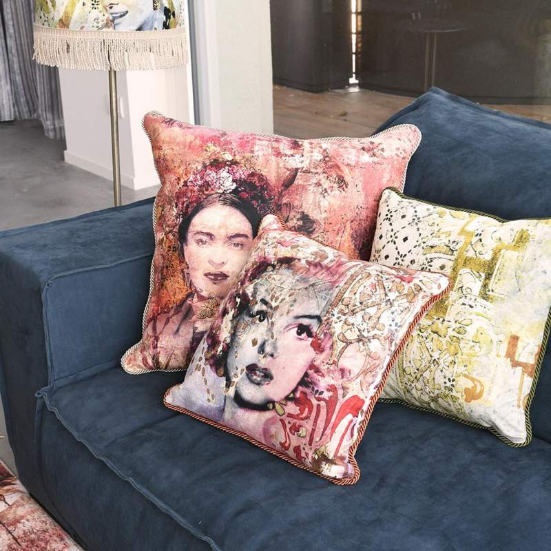 Baci Milano Memories Velvet Pillow 60x60 cm Frida