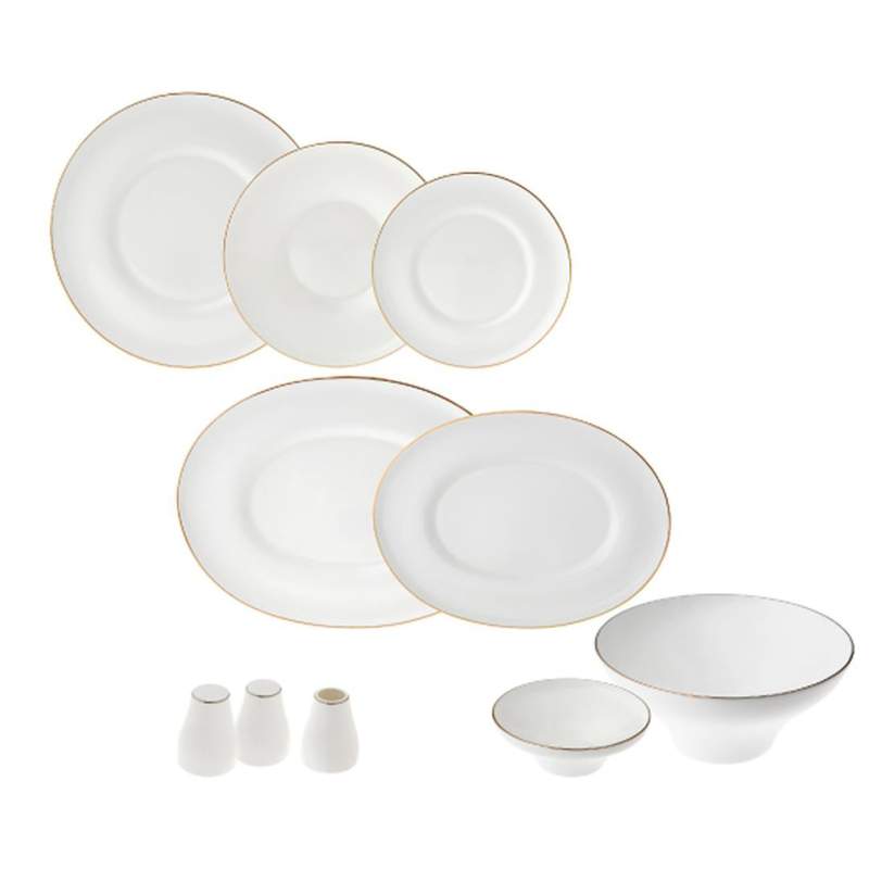 Jumbo Gold Star 60 Pieces Dinnerware Set for 12 People