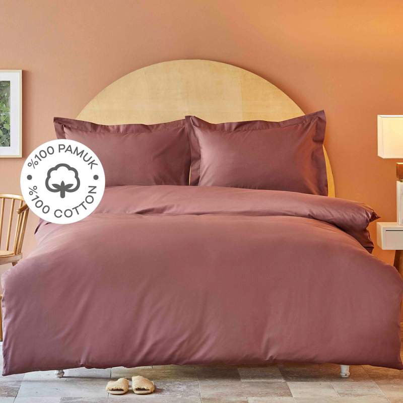 Karaca Home Back To Basic Sarabi 100% Cotton Single Duvet Cover Set Karaca Home Back To Basic Sarabi 100% Cotton Single Duvet Cover Set