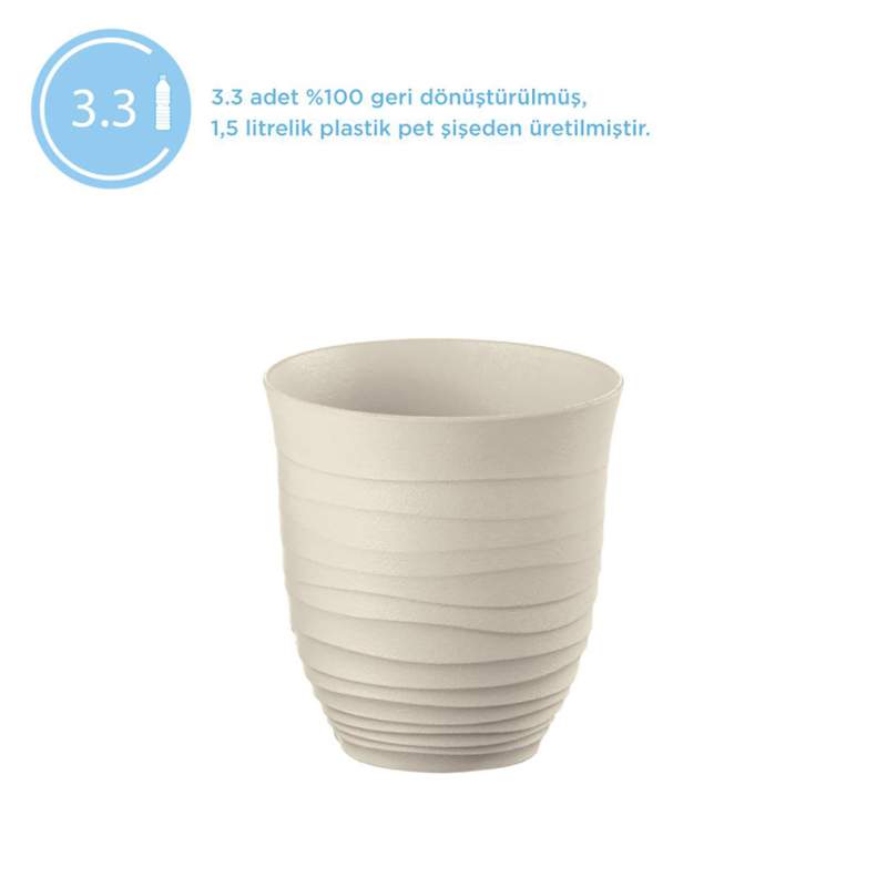 Guzzini Tierra Short Glass Beige