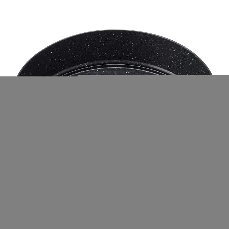 Emsan Circle Cuffed Cake Mold Black 28 cm