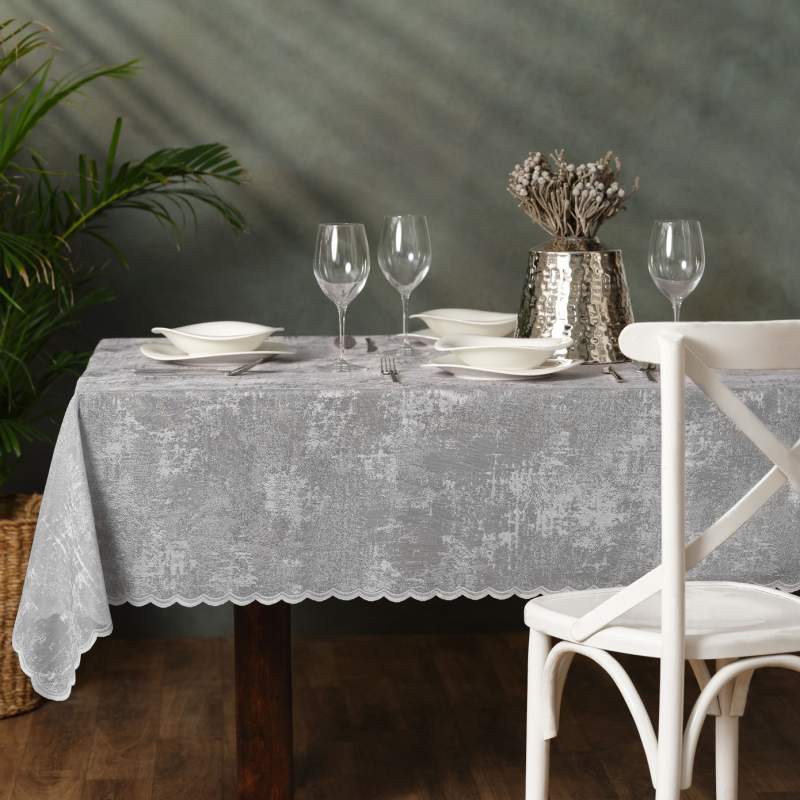 Karaca Home Recycle Gray Table Cloth 145x200 cm