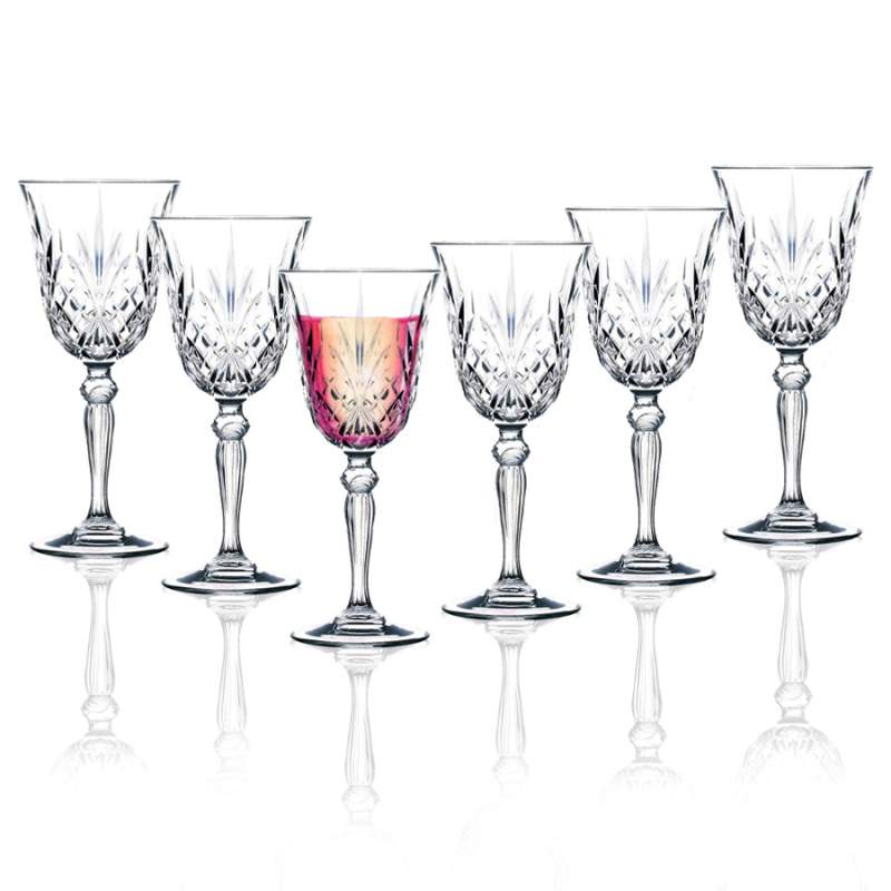 Jumbo Rcr Melodia 6 Pcs Large Goblet Glass
