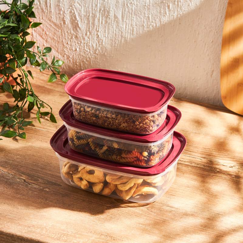 Emsan Kita Cherry 3 Pcs Storage Container