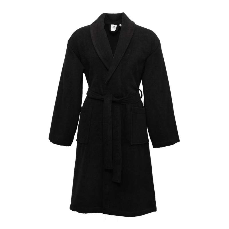 Karaca Home İstanbul Black Regular 100% Cotton Bathrobe XL/XXL Karaca Home İstanbul Black Regular 100% Cotton Bathrobe XL/XXL