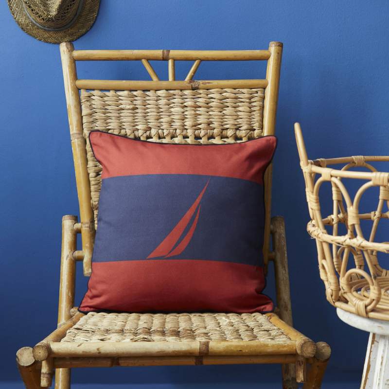 Nautica Home Sail Red Filled Pillow