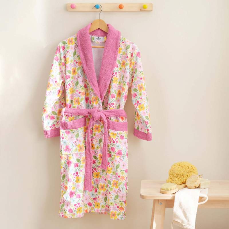 Karaca Home Young Flowers Kids Bathrobe 12-14 Years
