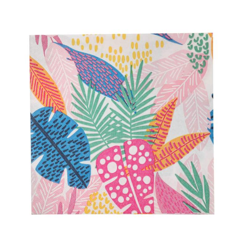 Karaca Home Leaf Paper Napkin 20 pcs 33x33 cm Colorful Karaca Home Leaf Paper Napkin 20 pcs 33x33 cm Colorful