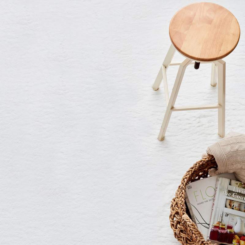 Cashmere Carpet 7/24 Cozy White 80x300 cm