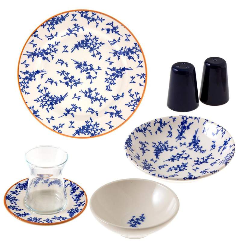 Jumbo Bouquet 26 Pieces 6 Person Breakfast Set