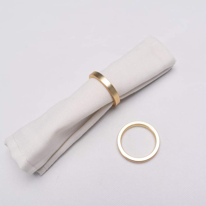 Karaca Home Lana 2-Pack Gold Napkin Ring Karaca Home Lana 2-Pack Gold Napkin Ring