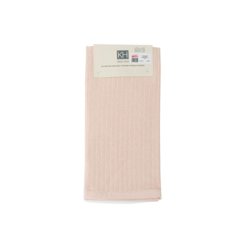 Karaca Home Viego Powder 100% Cotton Kitchen Towels 2 pcs 60x40 cm Karaca Home Viego Powder 100% Cotton Kitchen Towels 2 pcs 60x40 cm