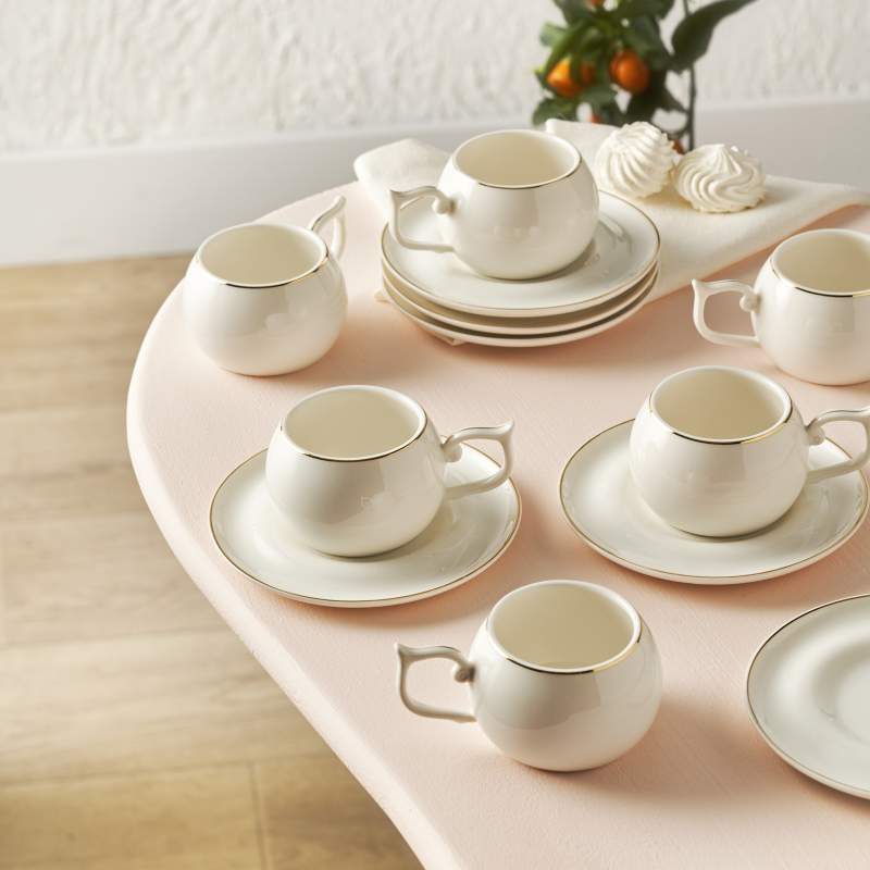 Karaca Erica Set of 6 Coffee Cups 90 ml