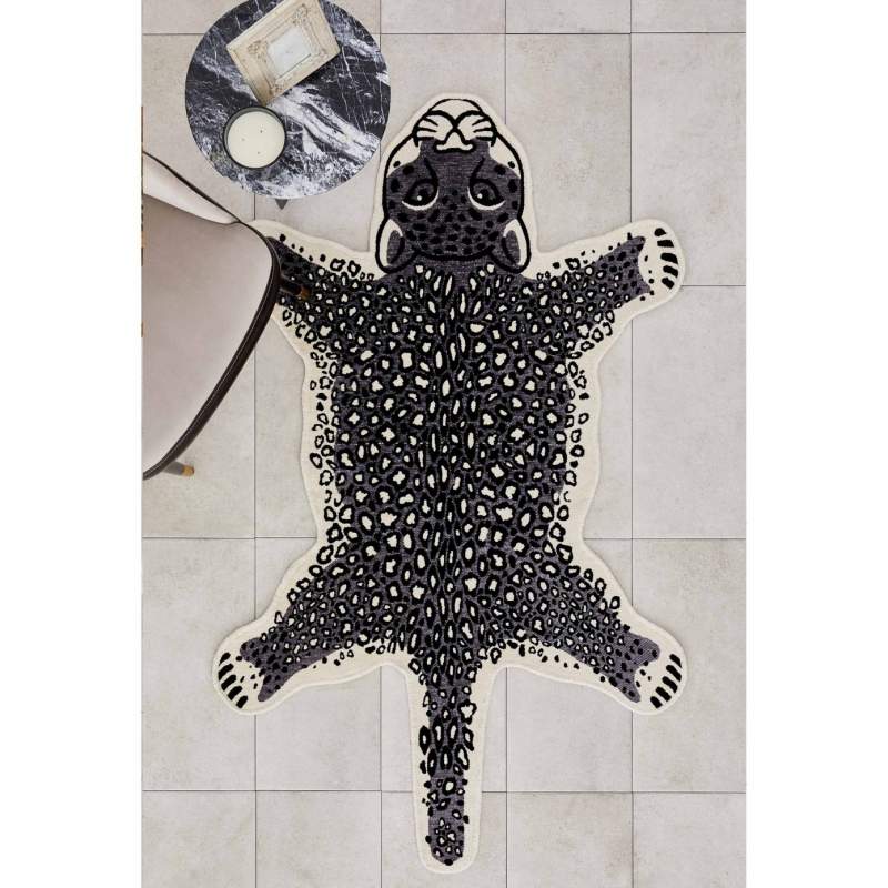 Cashmere Carpet Nature Lover Recycled Cute Friends Panther 120x175 cm