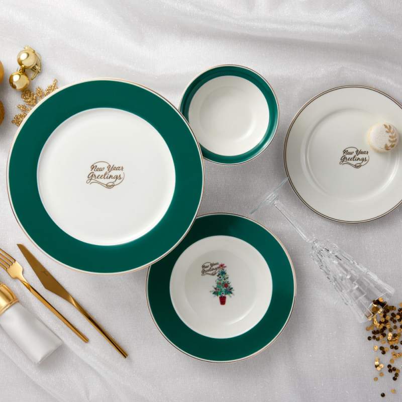 Jumbo Nice New Year 24 Pieces 6 Person Dinnerware