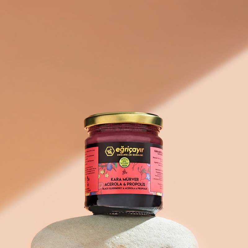 Eğriçayır Black Elderberry Acerola Propolis and Raw Honey Mixture