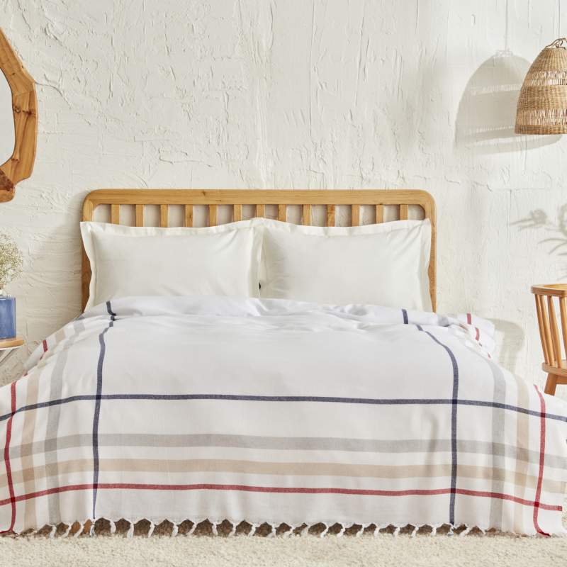 Karaca Home Jaqueline Double Peshtemal Pique White