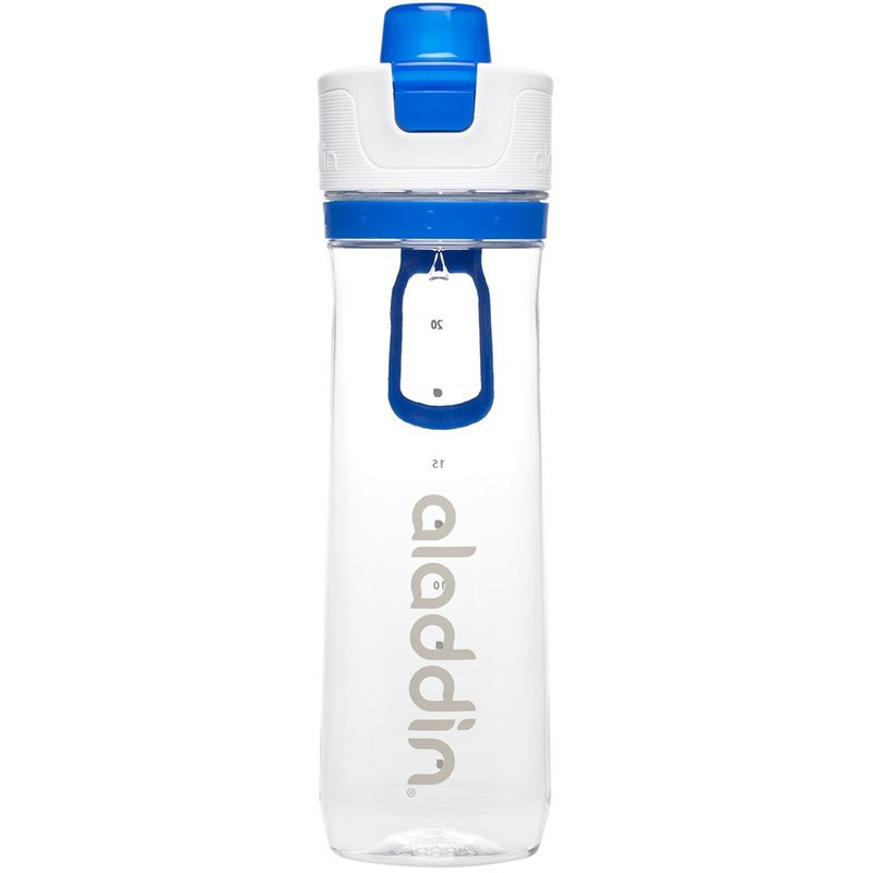 Aladdin Water Tracking Blue Single Hand Water Bottle 0.8 Lt