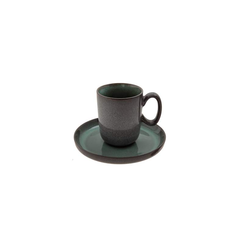 Jumbo Twin Green Saucer 12 cm