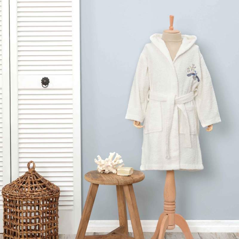 Karaca Home Dina 100% Cotton Bathrobe for 6-8 Years Old Children Karaca Home Dina 100% Cotton Bathrobe for 6-8 Years Old Children