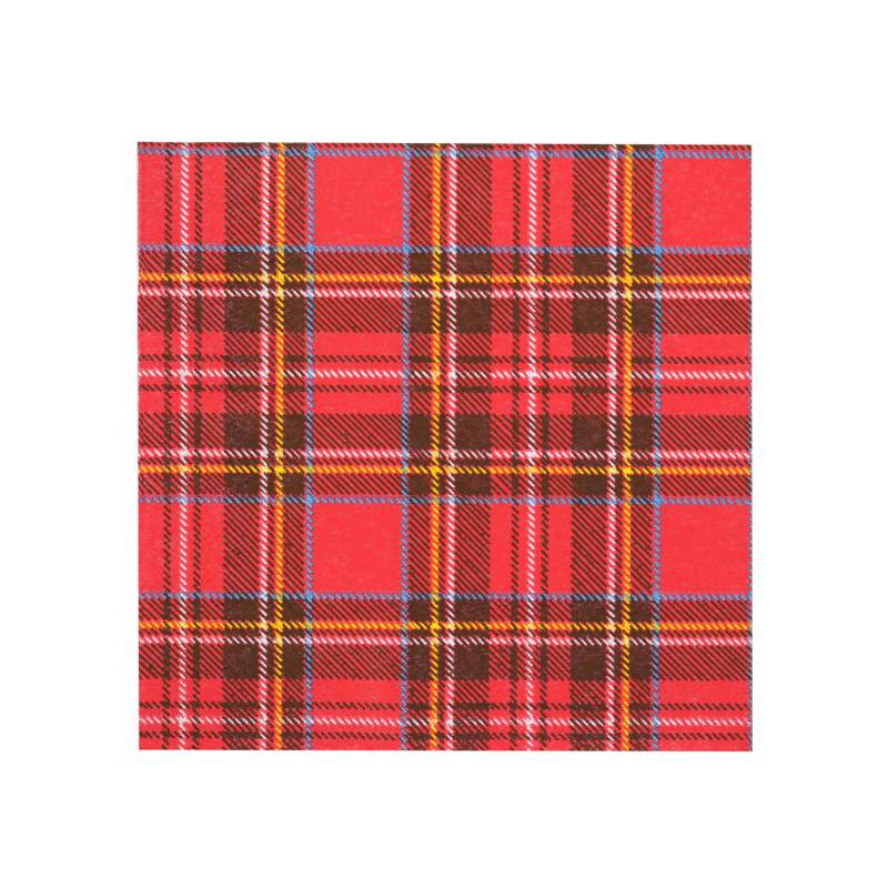 Karaca Home New Year Scottish Red Paper Napkin