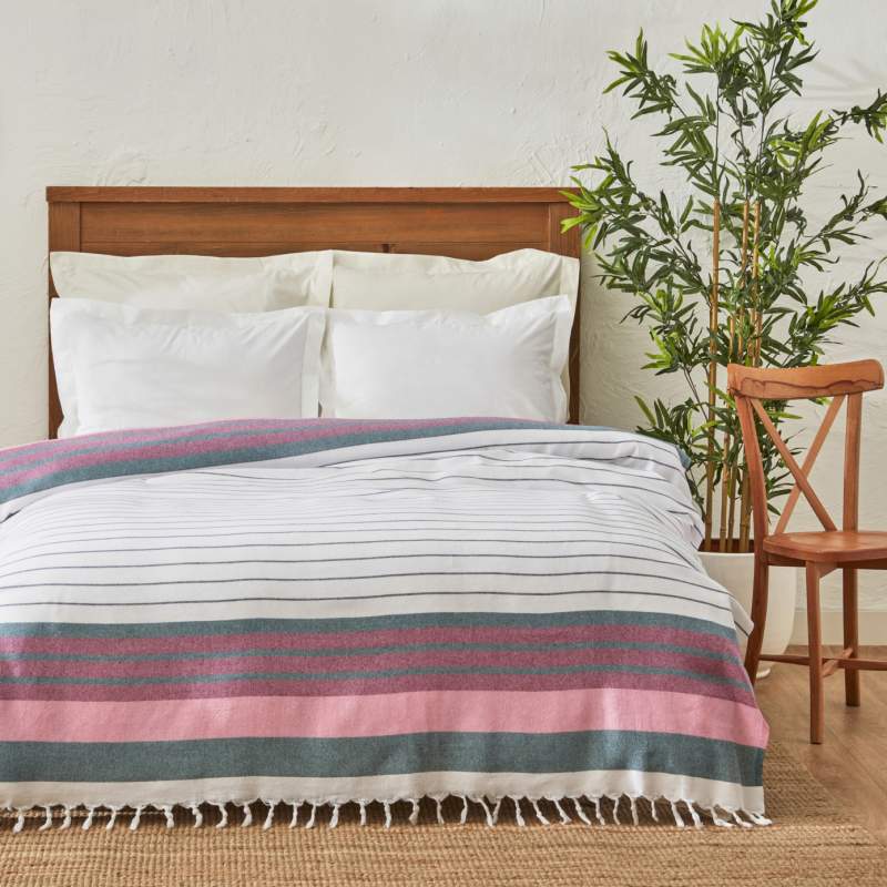 Karaca Home Luis Double Peshtemal Pike Fuchsia