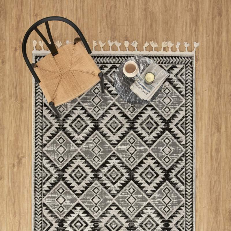 Cashmere Carpet 7/24 Scandinavian Olaf Black 160x230 cm
