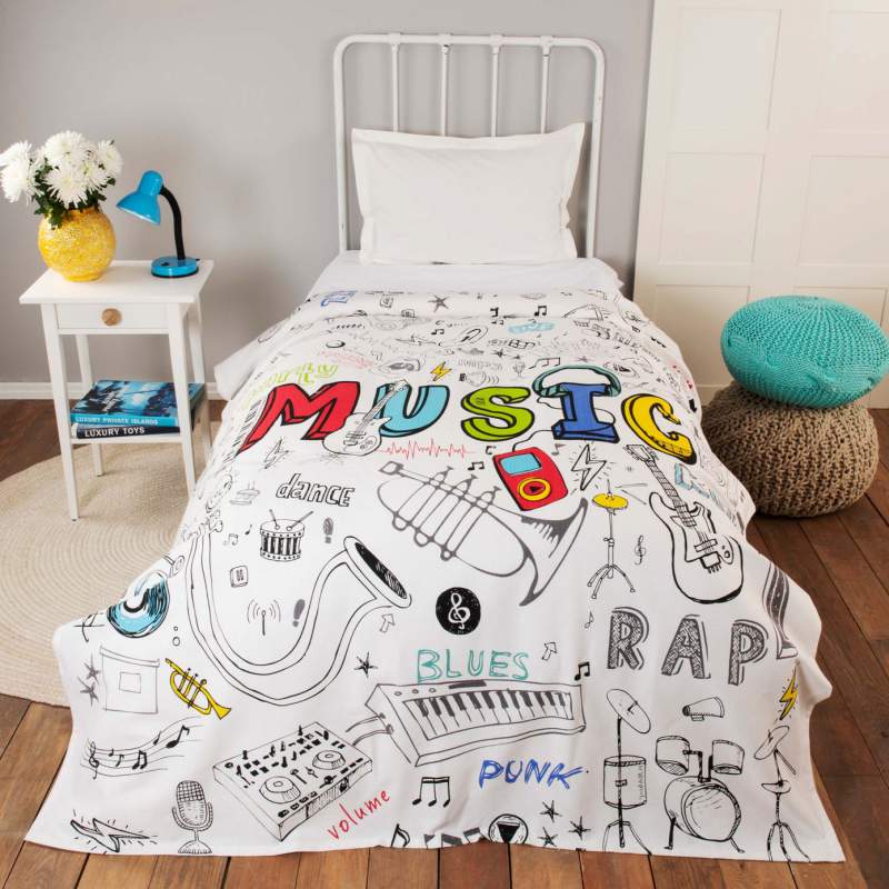Karaca Home Young Music Single 100% Cotton Pique