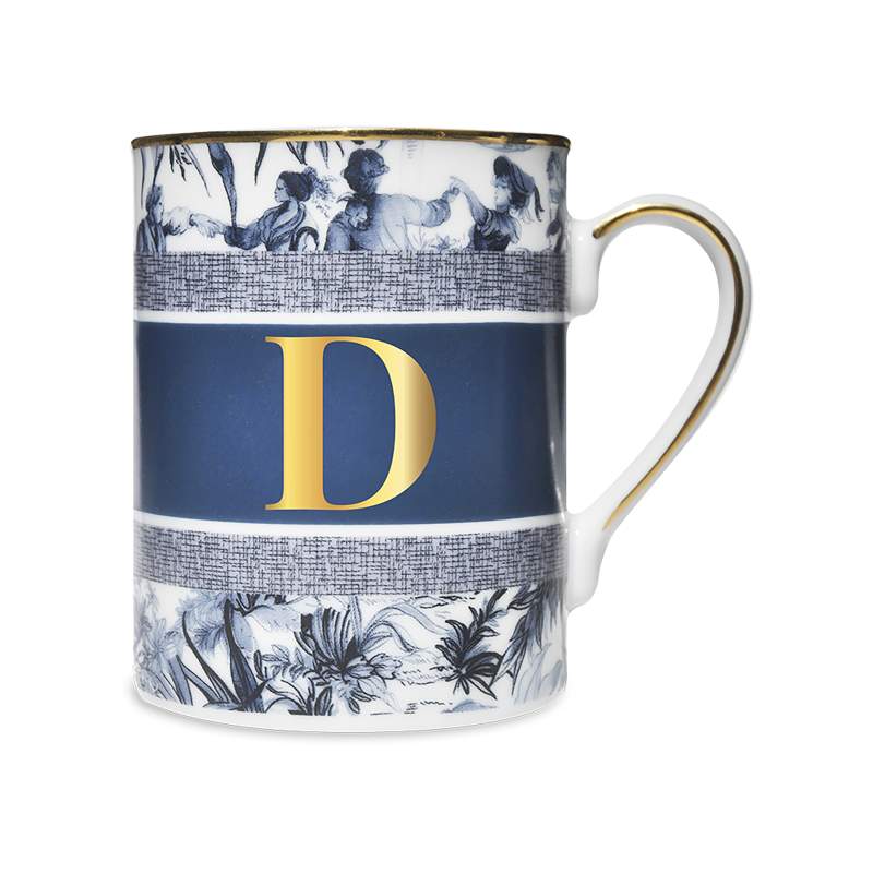 Baci Milano Alphabet Letter D Mug