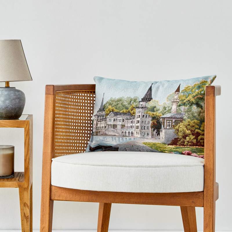 Karaca Home Boğaziçi Beige Filled Pillowcase 32x50 cm