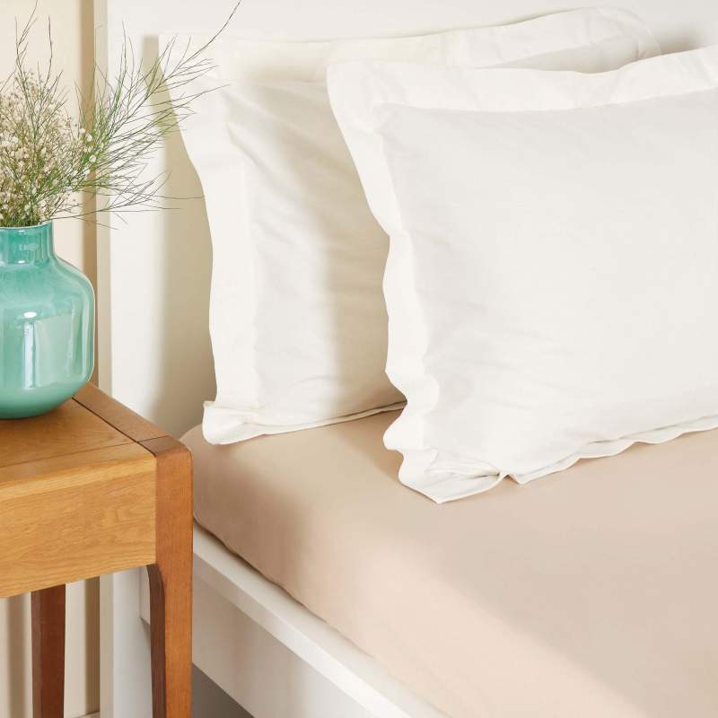 Karaca Home Beige 100% Cotton Flat Sheet 160x240 cm