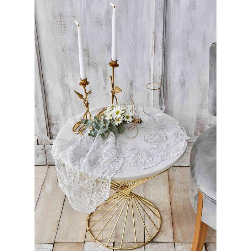 Karaca Home Dolores White 15 Piece Embroidered Living Room Set Karaca Home Dolores White 15 Piece Embroidered Living Room Set