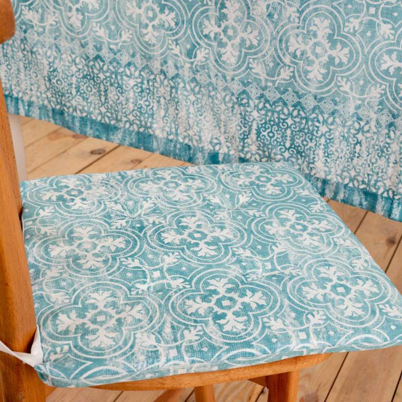 Karaca Home Despina Turquoise Printed Cushion 45 cm x 45 cm Karaca Home Despina Turquoise Printed Cushion 45 cm x 45 cm