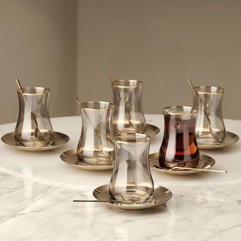 Karaca Han 18 Pieces Tea Set for 6 Persons