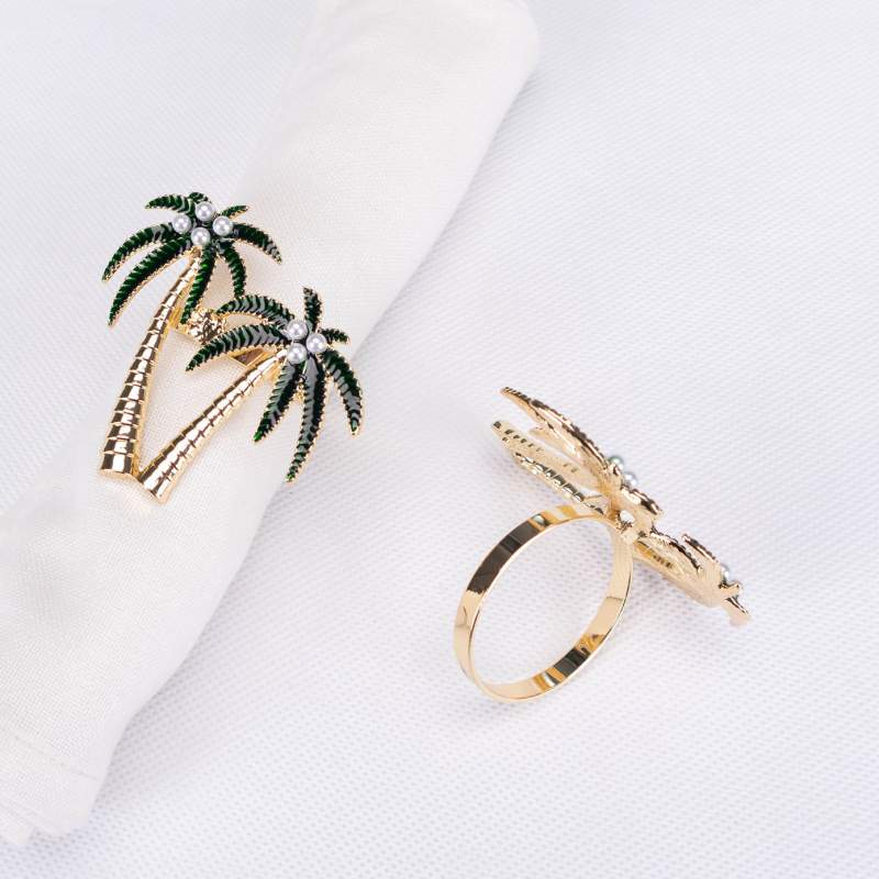 Karaca Home Palm 2 Pcs Napkin Ring Karaca Home Palm 2 Pcs Napkin Ring