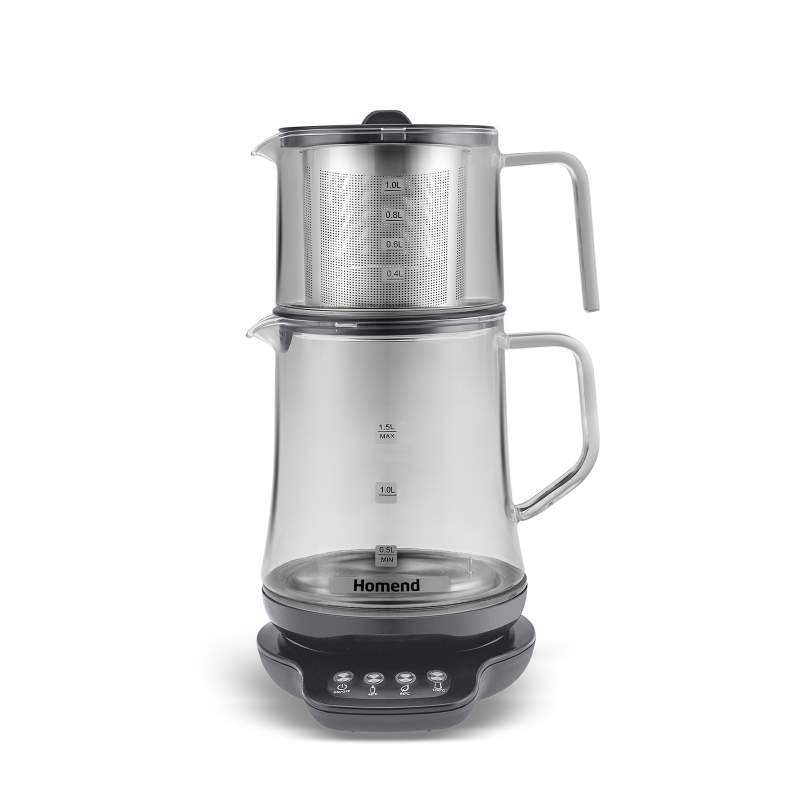 Homend Royaltea 1748H Talking Glass Tea Maker Anthracite