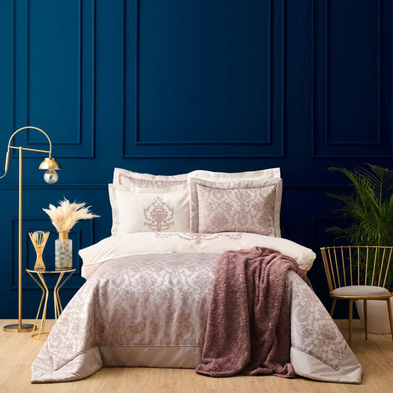 Karaca Home Laya Dried Rose 8 Piece Dowery Set Karaca Home Laya Dried Rose 8 Piece Dowery Set