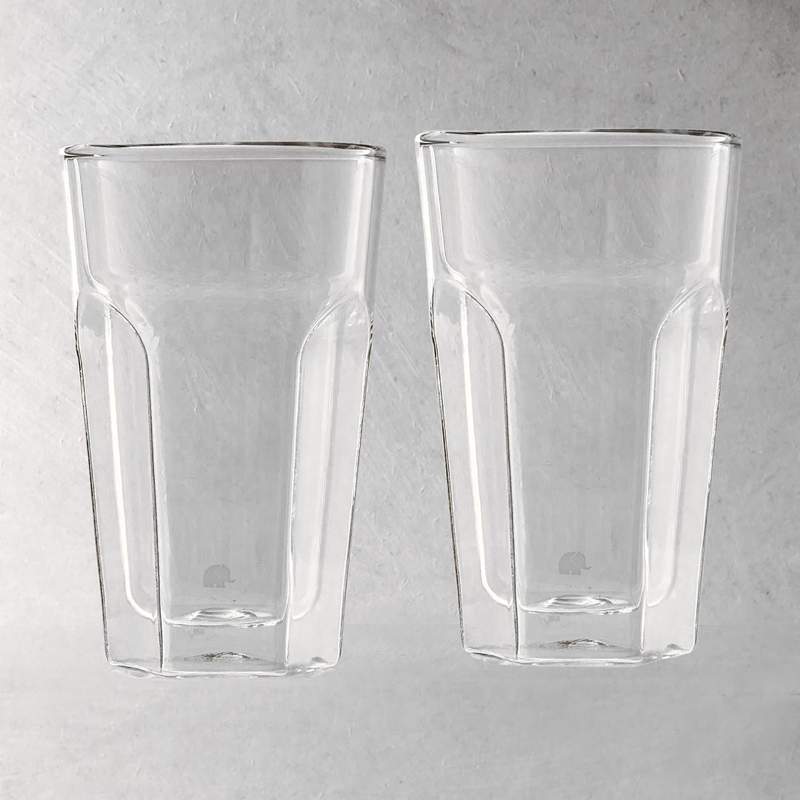 Jumbo Glory Double Wall Double Walled Set of 2 Glasses