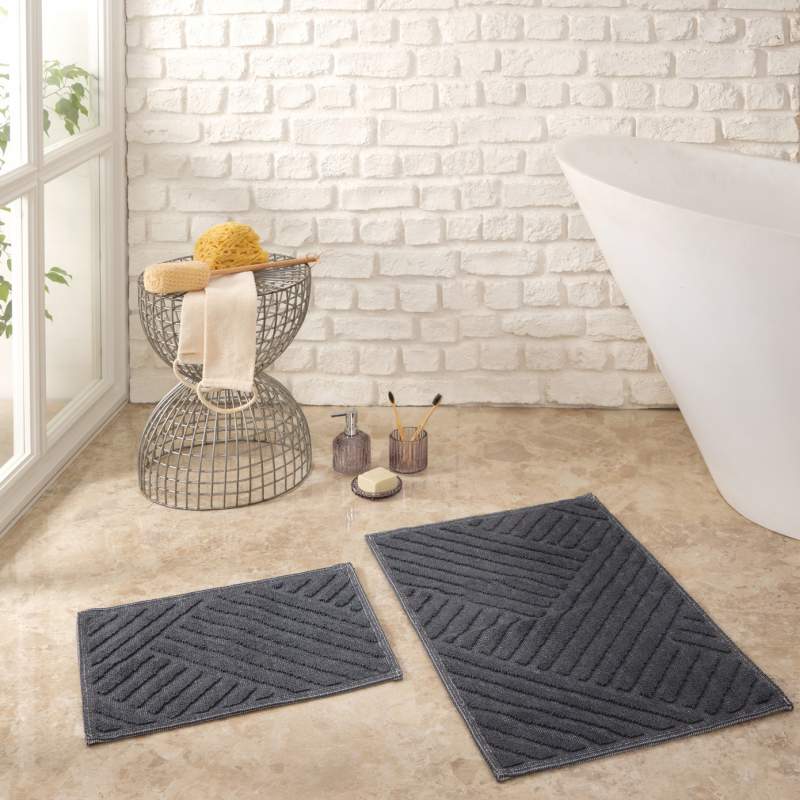 Karaca Home Kelly Line Anthracite Mop Set Karaca Home Kelly Line Anthracite Mop Set