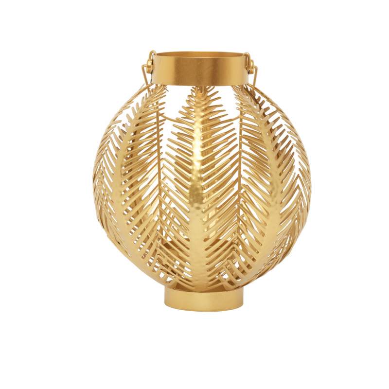 Karaca Home Leaf Lantern 23x27 cm Karaca Home Leaf Lantern 23x27 cm