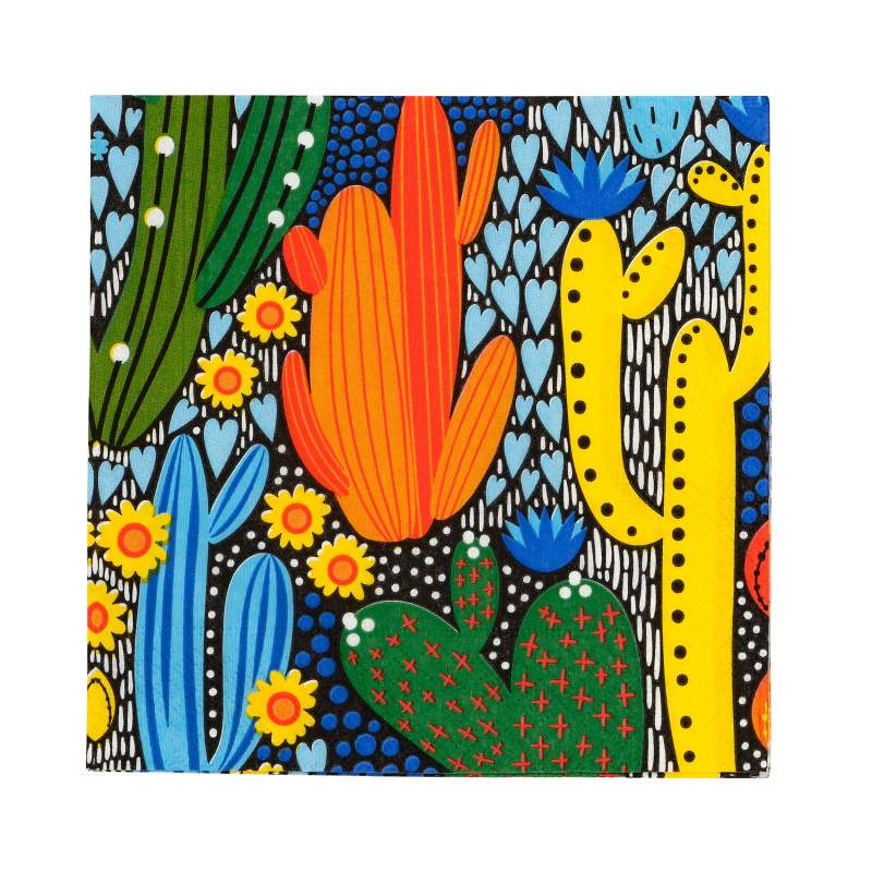 Karaca Home Cactus Paper Napkin 20 pcs 33x33 cm Karaca Home Cactus Paper Napkin 20 pcs 33x33 cm