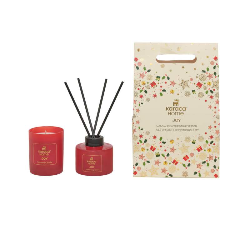 Karaca Home Joy Stick Ambient Fragrance & Candle Gift Set Karaca Home Joy Stick Ambient Fragrance & Candle Gift Set