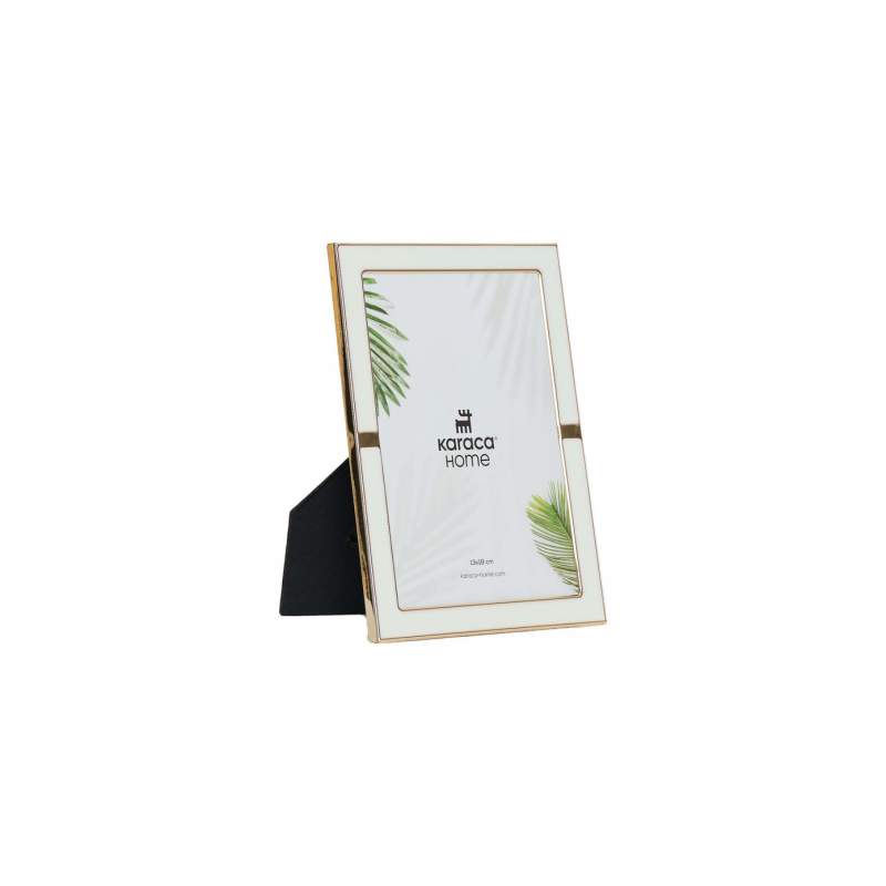 Karca Home Jovana Photo Frame White/Gold 13x18 cm