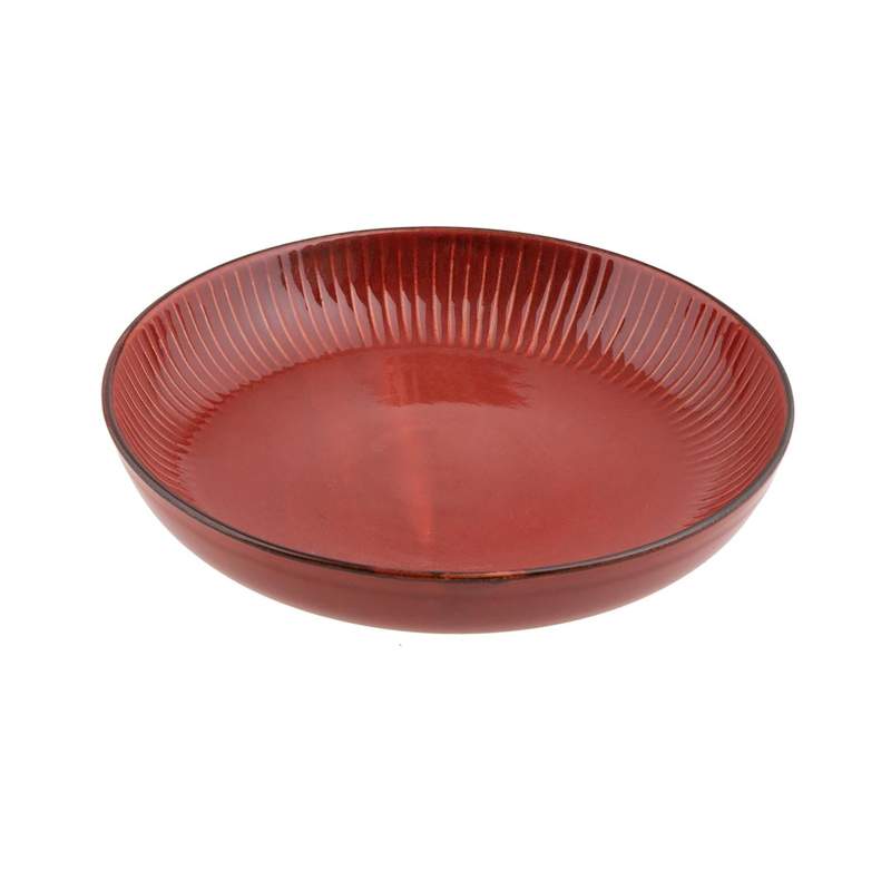 Jumbo Terracota Deep Plate Red 24 cm