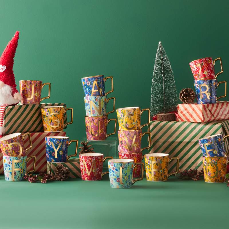 Karaca Flower Z Letter Mug 350 ml