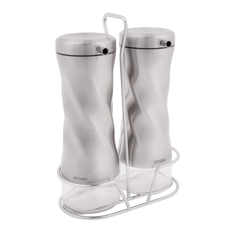 Emsan Twister Steel Oil and Vinegar