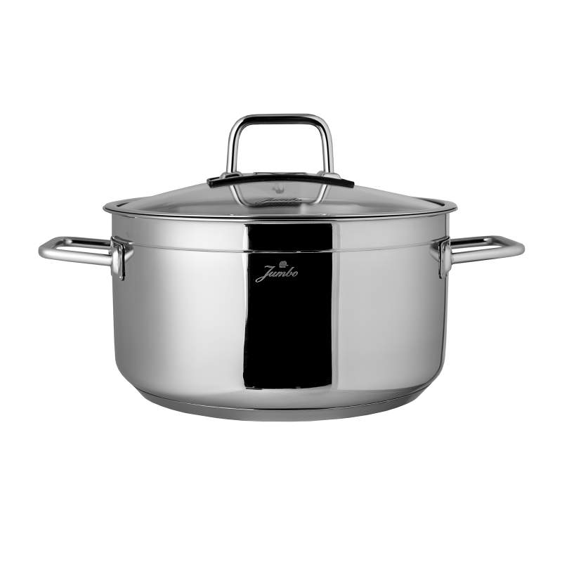 Jumbo Modena Stainless Steel Deep Pot 24 cm
