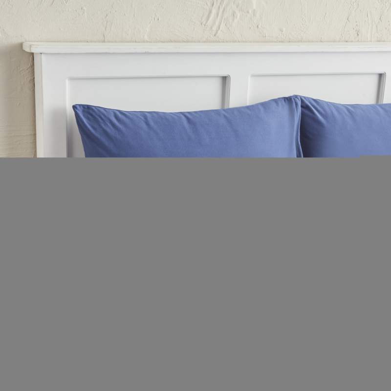 Karaca Home Motto Combed Cotton Fitted Double Bed Sheet 160x200+30 cm Indigo